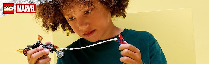 Lego Spider-Man vs. Ghost Rider in motocicletta 76335