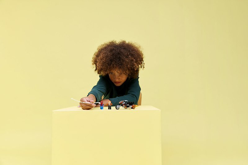 Lego Spider-Man vs. Ghost Rider in motocicletta 76335