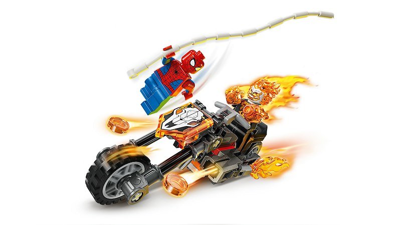 Lego Spider-Man vs. Ghost Rider in motocicletta 76335