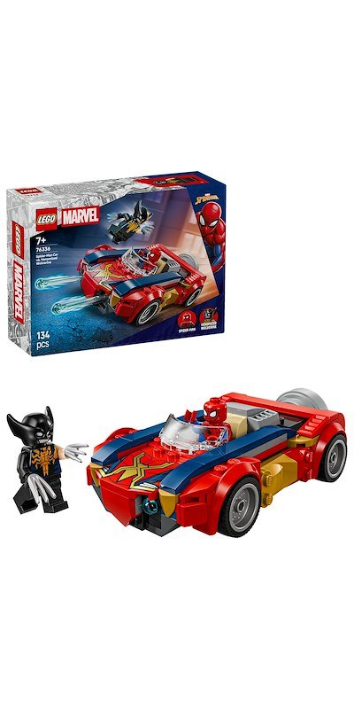Lego Auto di Spider-Man vs. Venomized Wolverine 76336