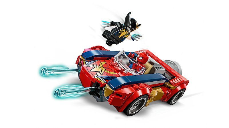 Lego Auto di Spider-Man vs. Venomized Wolverine 76336