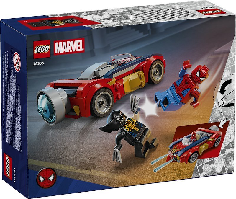 Lego Auto di Spider-Man vs. Venomized Wolverine 76336