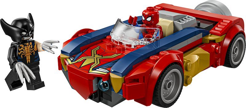Lego Auto di Spider-Man vs. Venomized Wolverine 76336