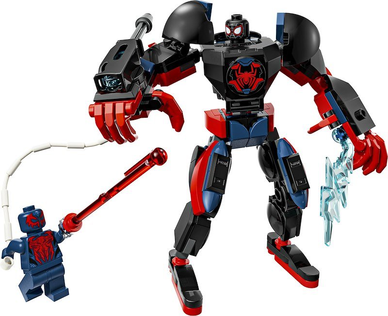 Lego Mech di Miles Morales vs. Spider-Man 2099 76337