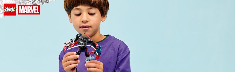 Lego Mech di Miles Morales vs. Spider-Man 2099 76337