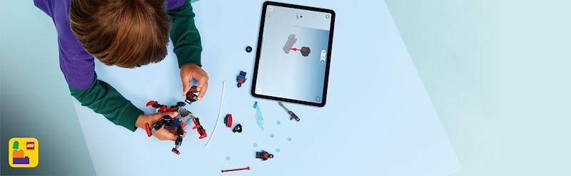 Lego Mech di Miles Morales vs. Spider-Man 2099 76337