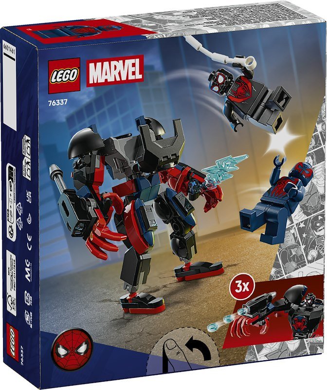 Lego Mech di Miles Morales vs. Spider-Man 2099 76337