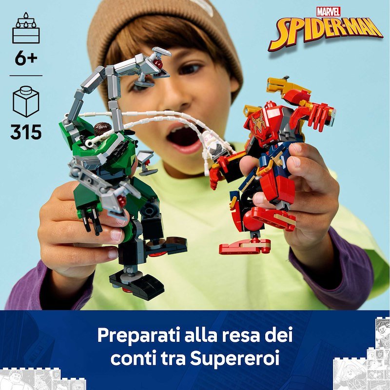 Lego Battaglia mech: Spider-Man vs. Doc Ock 76338
