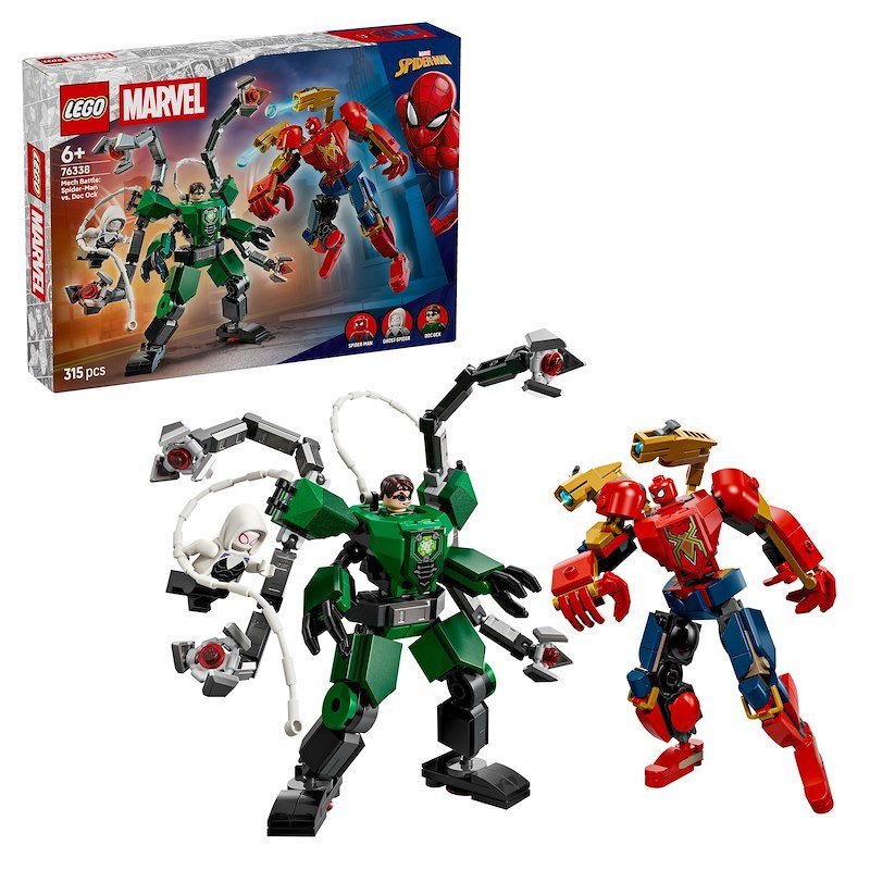 Lego Battaglia mech: Spider-Man vs. Doc Ock 76338