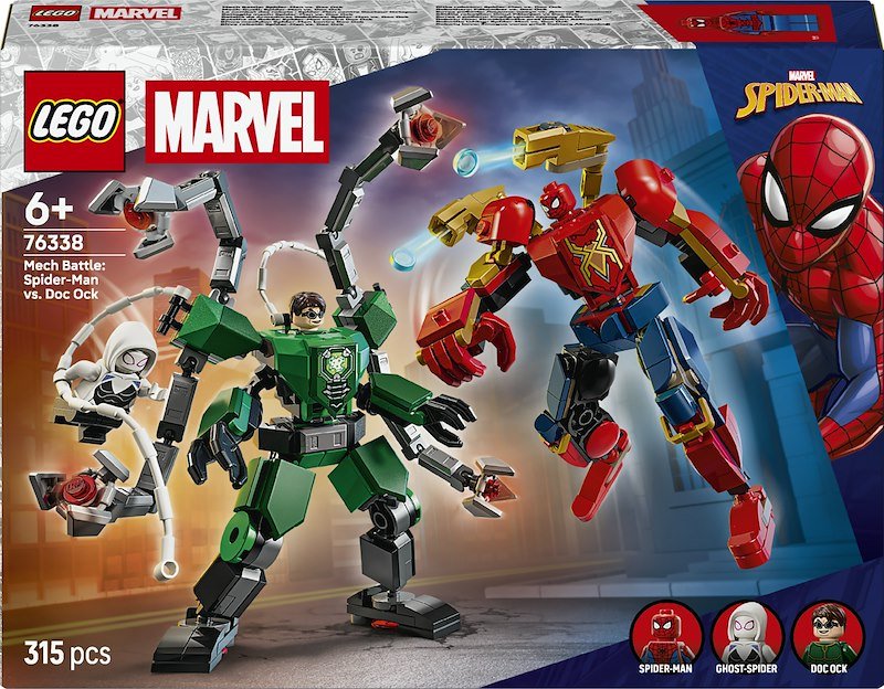 Lego Battaglia mech: Spider-Man vs. Doc Ock 76338