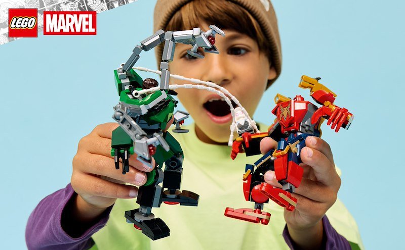 Lego Battaglia mech: Spider-Man vs. Doc Ock 76338