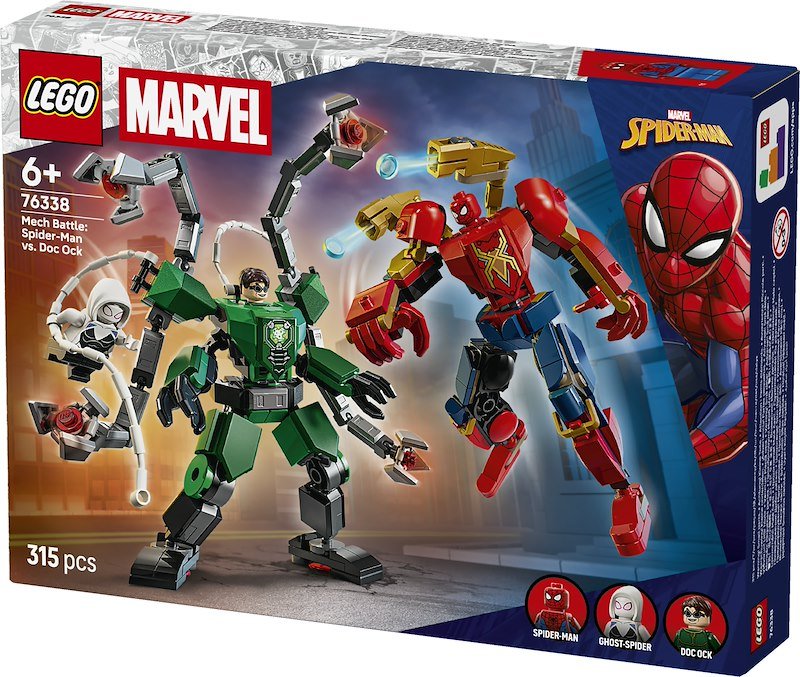 Lego Battaglia mech: Spider-Man vs. Doc Ock 76338