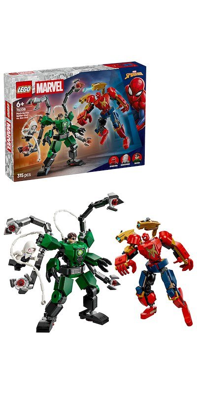Lego Battaglia mech: Spider-Man vs. Doc Ock 76338