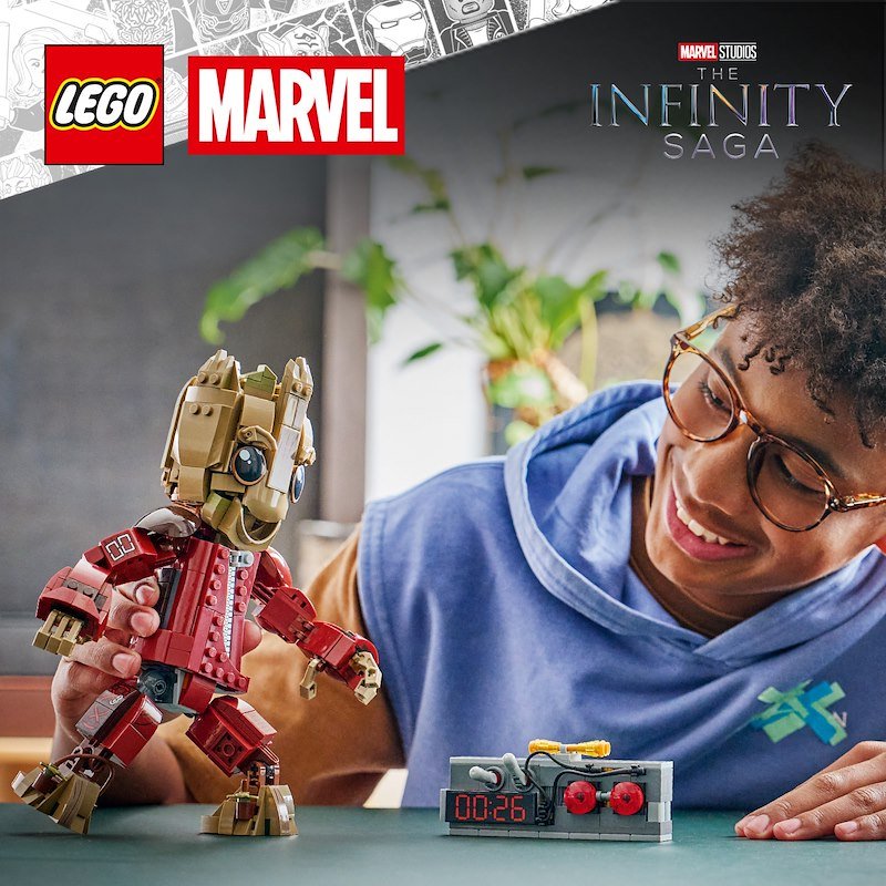 Lego Groot in tuta da Ravager 76341