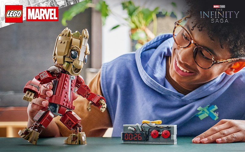 Lego Groot in tuta da Ravager 76341