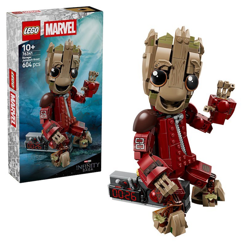 Lego Groot in tuta da Ravager 76341