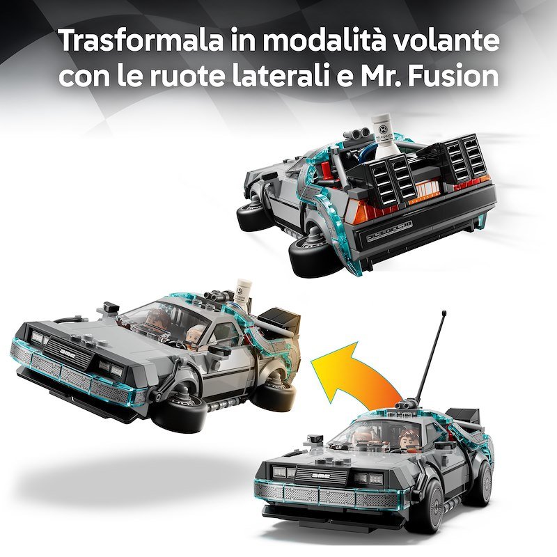 Lego Speed Champions Macchina del tempo di Ritorno al futuro 77256