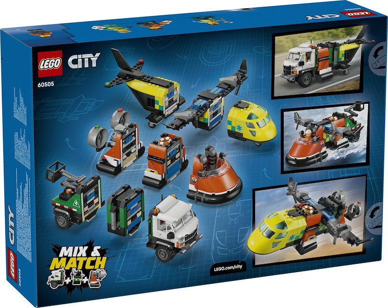 Lego® Remix aereo, camion di servizio e hovercraft 60505