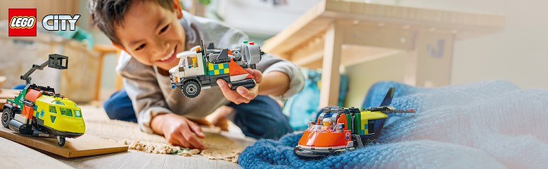 Lego® Remix aereo, camion di servizio e hovercraft 60505