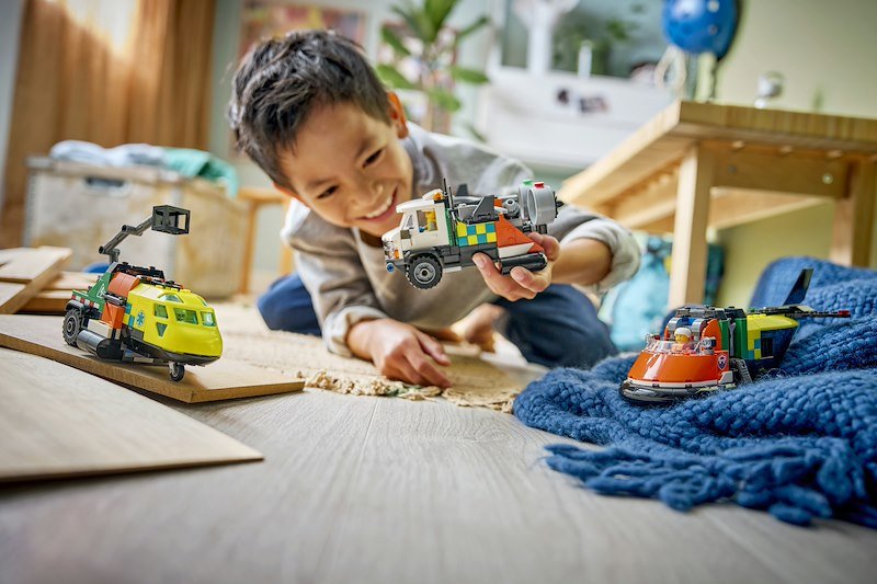 Lego® Remix aereo, camion di servizio e hovercraft 60505