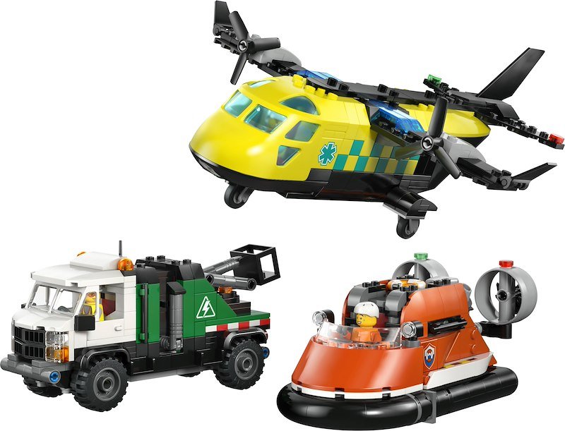 Lego® Remix aereo, camion di servizio e hovercraft 60505