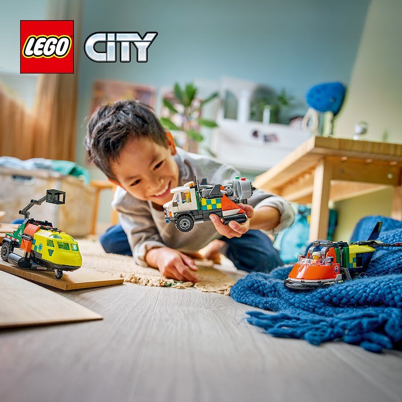 Lego® Remix aereo, camion di servizio e hovercraft 60505