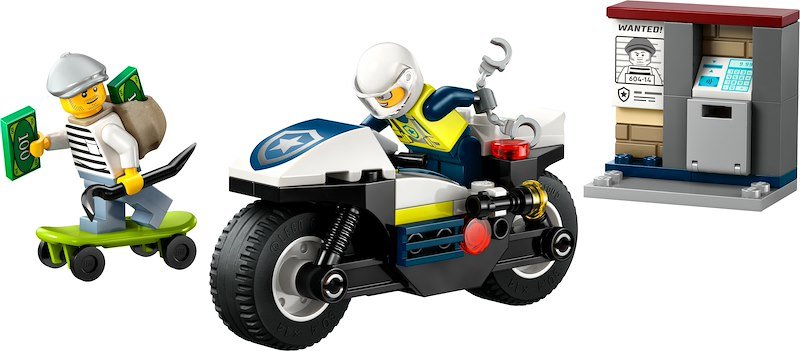 Lego® Inseguimento della moto della Polizia 60455