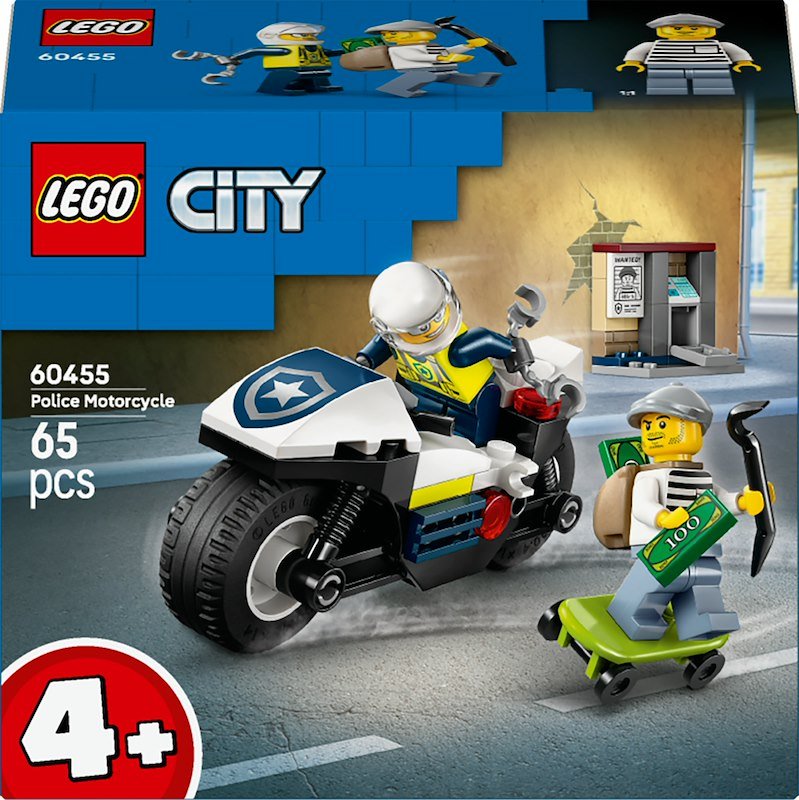 Lego® Inseguimento della moto della Polizia 60455