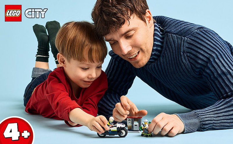 Lego® Inseguimento della moto della Polizia 60455