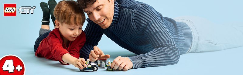 Lego® Inseguimento della moto della Polizia 60455