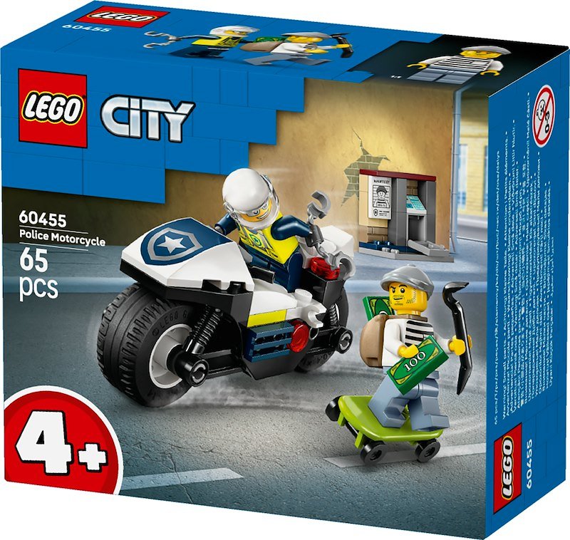 Lego® Inseguimento della moto della Polizia 60455