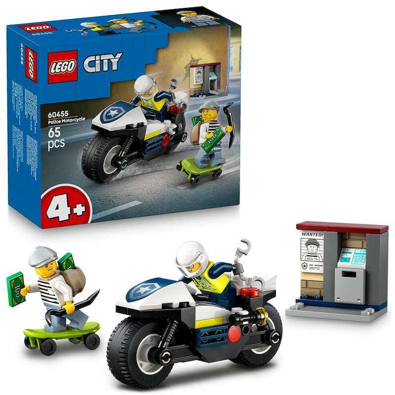 Lego® Inseguimento della moto della Polizia 60455