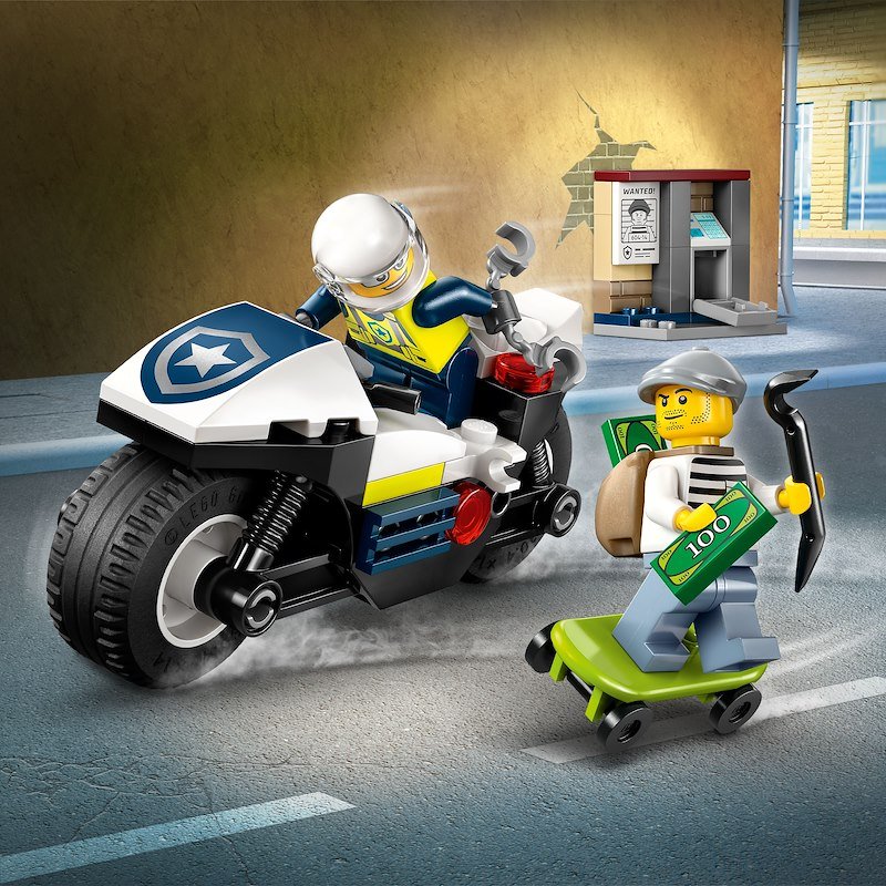 Lego® Inseguimento della moto della Polizia 60455
