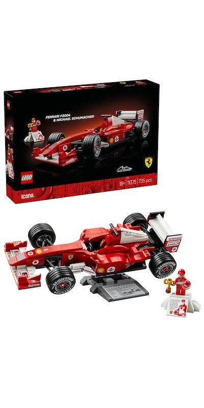 Lego® Icons Ferrari F72004 e Michael Schumacher  11375