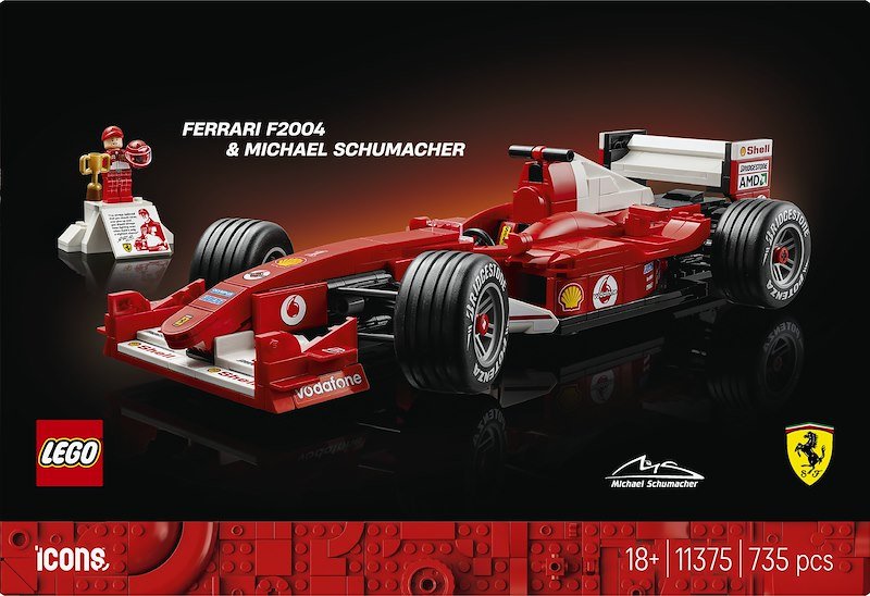 Lego® Icons Ferrari F72004 e Michael Schumacher  11375