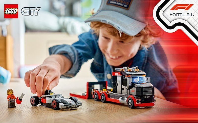 Lego® City Display Truck F1® con auto da corsa Audi F1® 60493