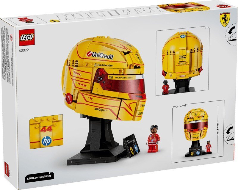 Lego Casco di Lewis Hamilton Scuderia Ferrari HP 43022