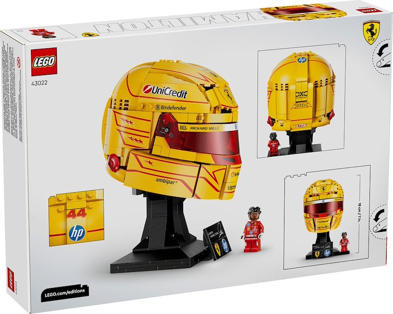 Lego Casco di Lewis Hamilton Scuderia Ferrari HP 43022