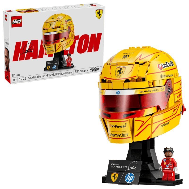 Lego Casco di Lewis Hamilton Scuderia Ferrari HP 43022