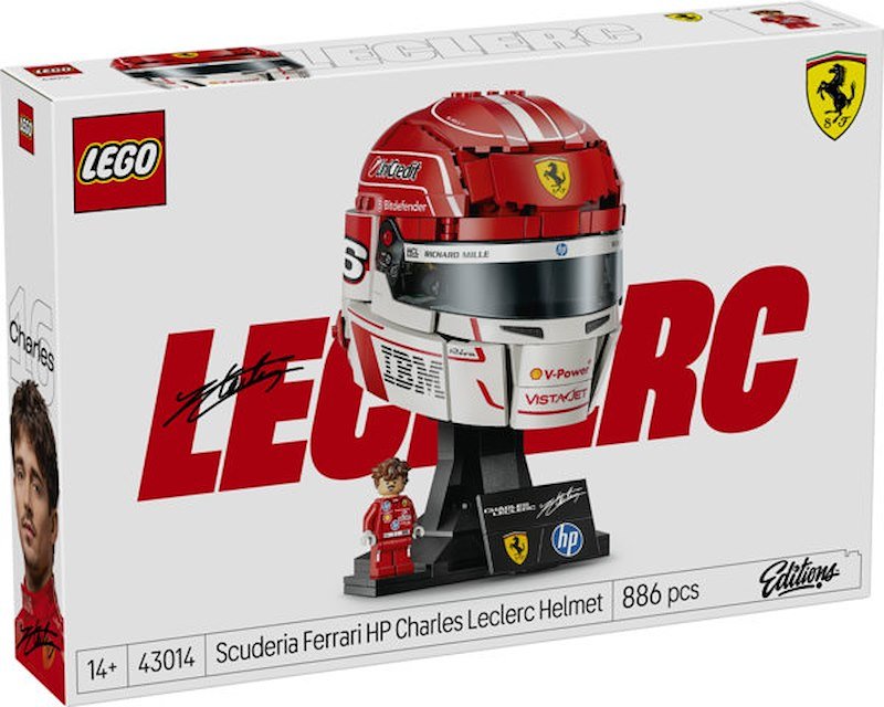 Costruzioni Lego Casco Di Charles Leclerc Scuderia Ferrari Hp - 7