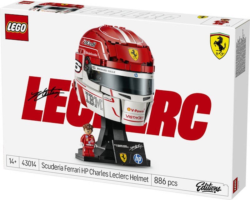 Costruzioni Lego Casco Di Charles Leclerc Scuderia Ferrari Hp - 8