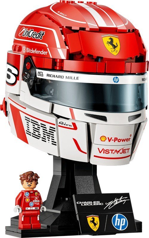 Costruzioni Lego Casco Di Charles Leclerc Scuderia Ferrari Hp - 3