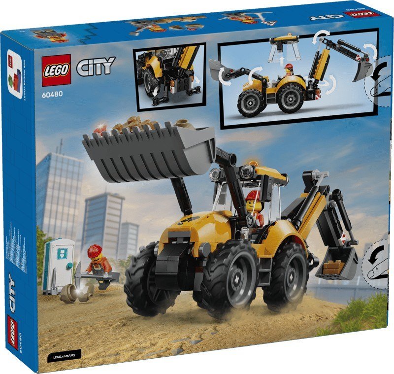 Lego® Scavatrice da cantiere gialla 60480