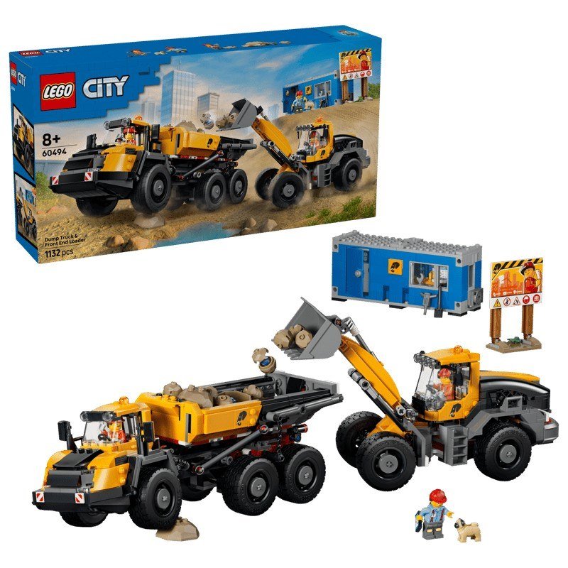 Lego® Camion ribaltabile e pala meccanica 60494
