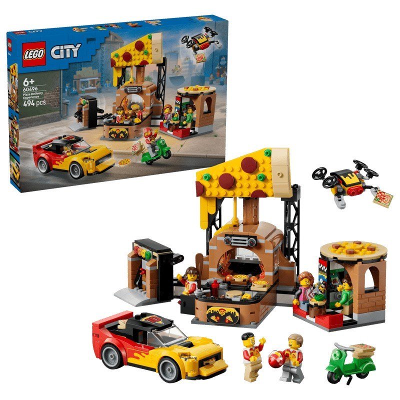 Lego® Centro di consegna pizze con veicoli 60496