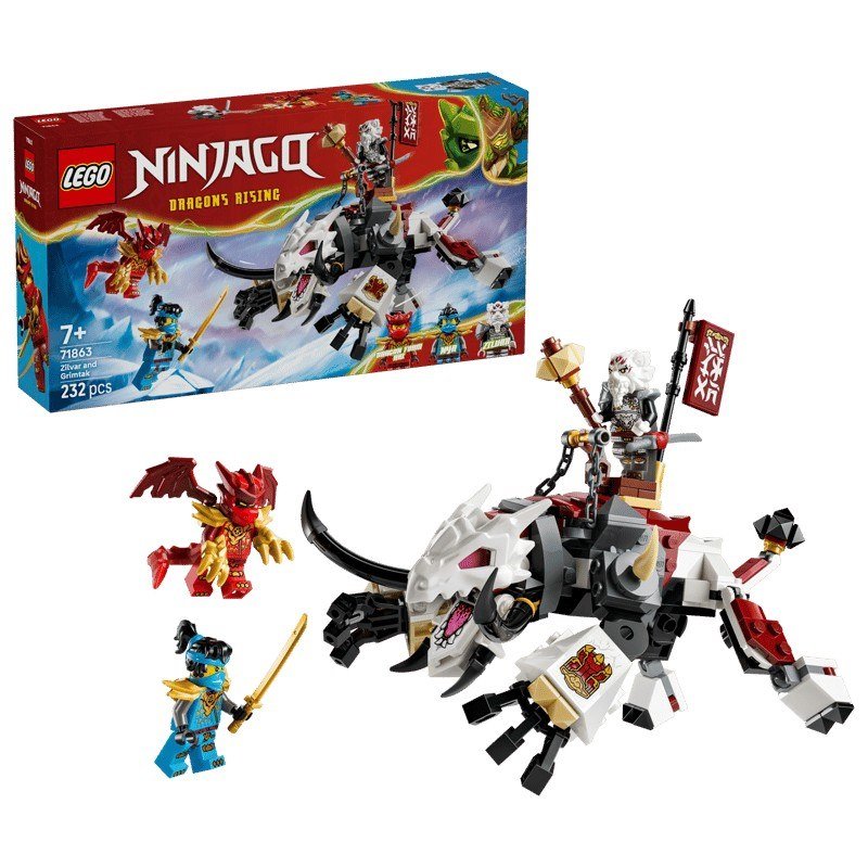 Lego® Ninjago Zilvar e Grimtak la Bestia Drago 71863