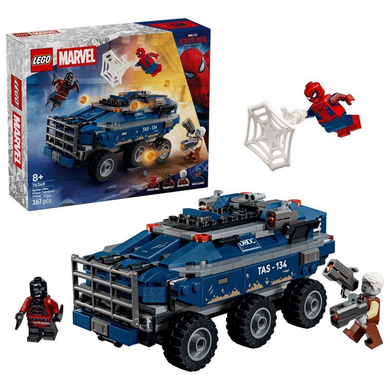 Lego® Spider-Man: Inseguimento del trasportatore di detenuti 76349