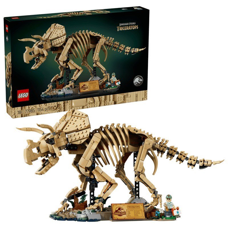 Lego® Jurassic World Fossili di dinosauro: Triceratopo 77985