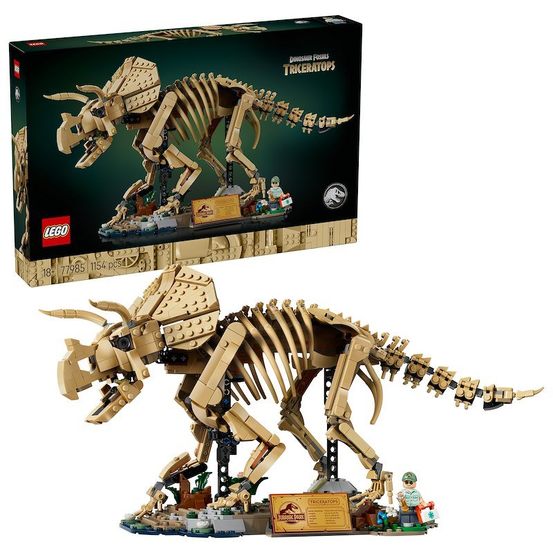 Lego® Jurassic World Fossili di dinosauro: Triceratopo 77985