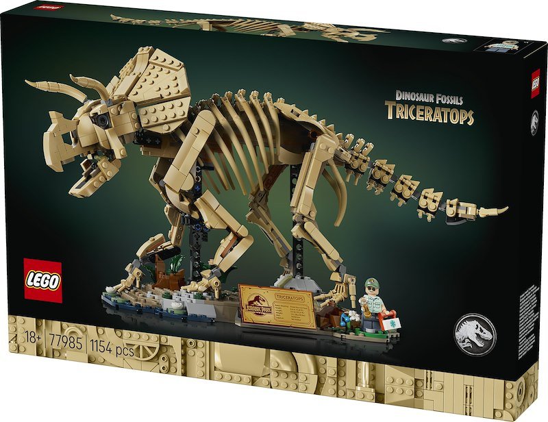 Lego® Jurassic World Fossili di dinosauro: Triceratopo 77985